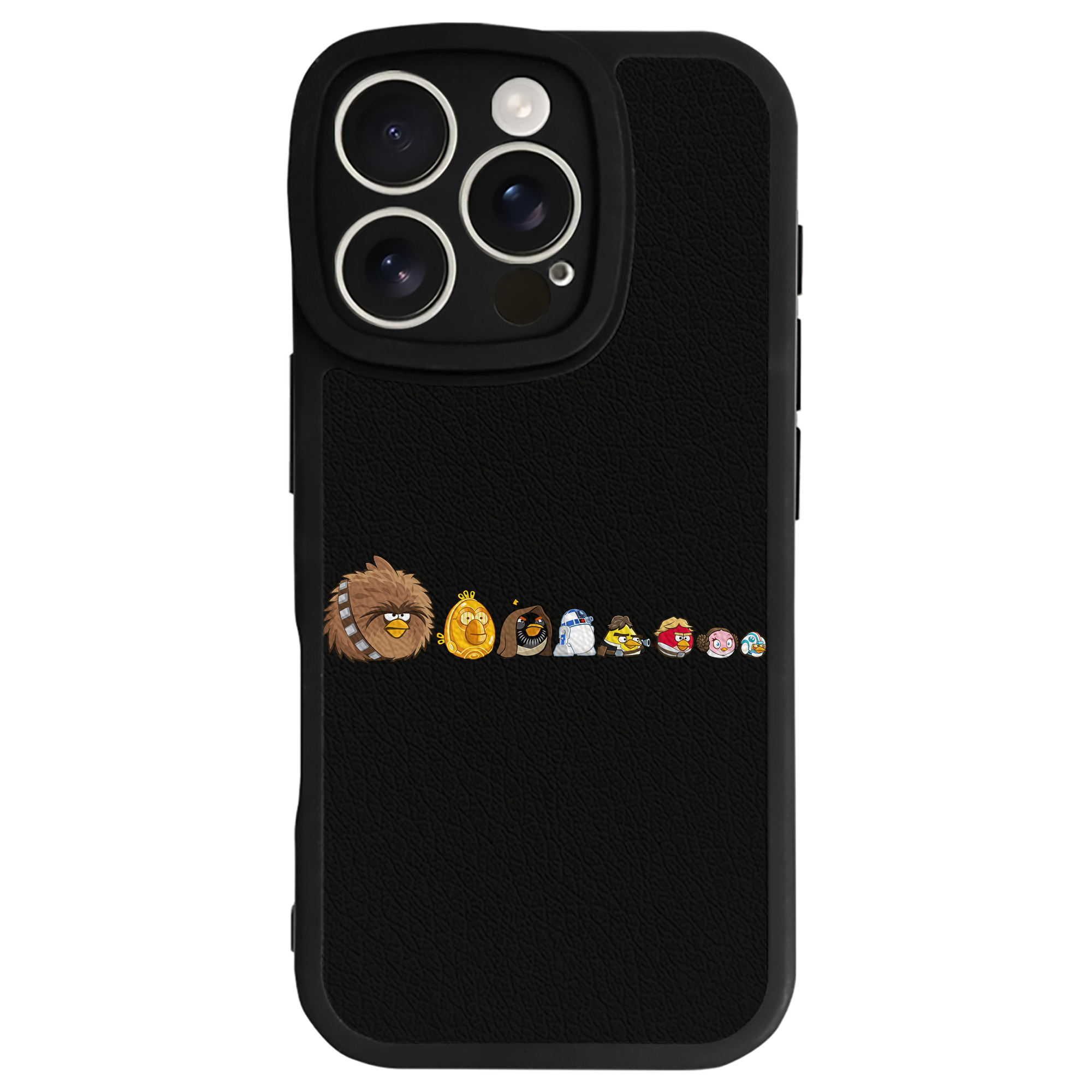 （画像用） Angry Birds アングリーバード 【iPhone 16シリーズ対応】シリコンスマホケース（レザー調） 材質：シリコン